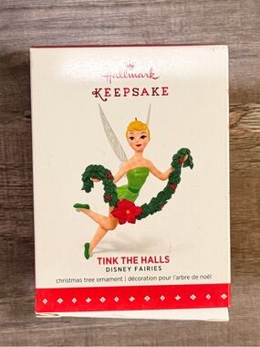 NEW IN BOX Hallmark Disney Fairies Tinker Bell Box - White & Red